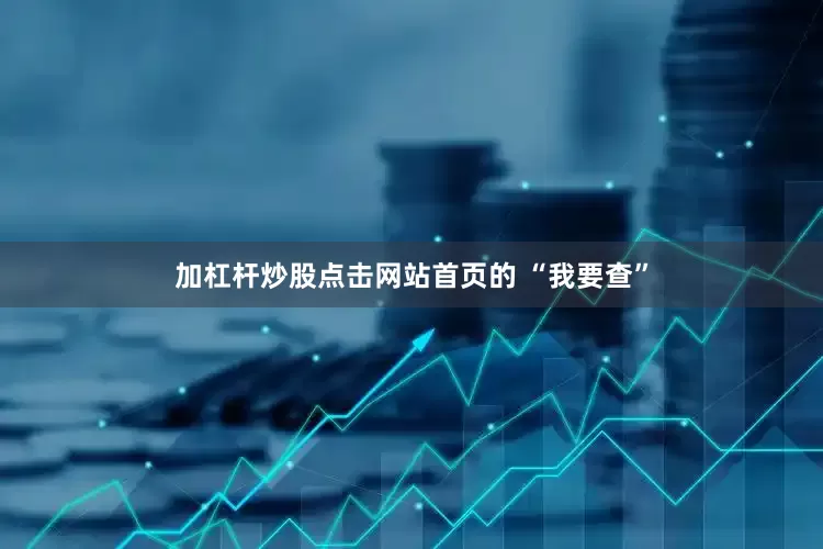 加杠杆炒股点击网站首页的 “我要查”